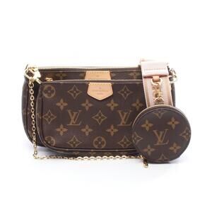 Louis Vuitton Multi Pochette Accessoires Shoulder Bag Canvas Leather Monogram